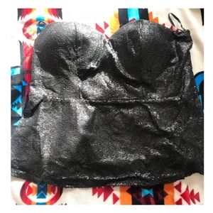 Torrid size 3 black sequin tubetop